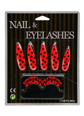 Set Coccinella Unghie Ciglia