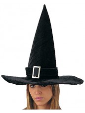 Cappello Strega in Velluto Nero