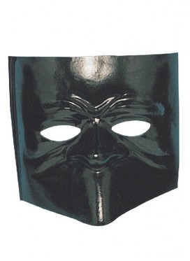 Maschera Bautta Veneziana Nera
