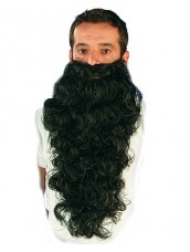 barba nera lunga riccia