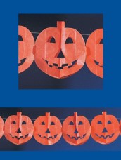 Festone Halloween Zucche altezza cm 20