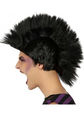 Parrucca Punk Nera