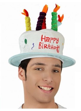 Cappello Torta con Candele