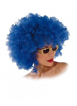 Parrucca Clown Maxi Blu