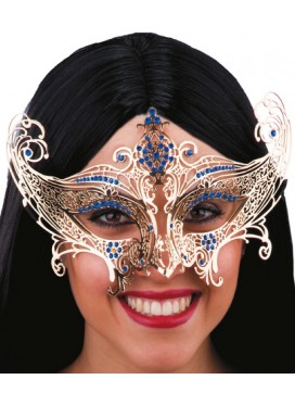 Maschera Metallo Strass