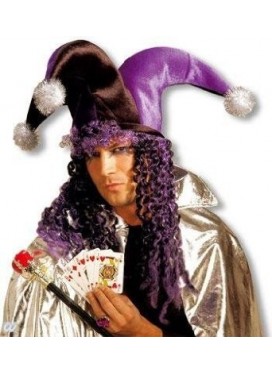 Cappello Jolly con Parrucca