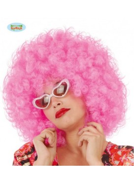 Parrucca Clown Maxi Rosa