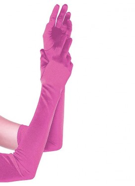 Guanti In Raso Fucsia