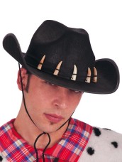 Cappello Cow-boy Nero in Feltro