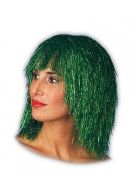Parrucca Lamè Verde