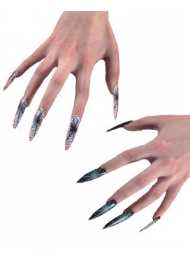 Unghie Strega con Ragnatele Adesive