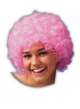 Parrucca Clown Happy Rosa
