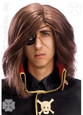 Parrucca Capitan Harlock Con Benda
