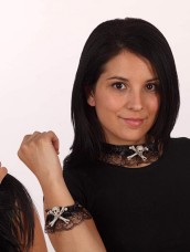 Set Bracciale Collana Teschio