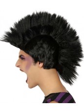 Parrucca Punk Nera