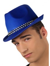 Cappello Gangsta Blu con Brillanti