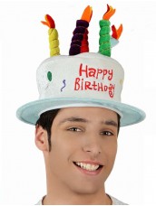 Cappello Torta con Candele