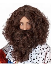 Parrucca Barba Castana