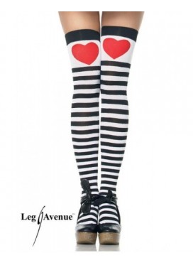 Calze del Cuore BN  Leg Avenue
