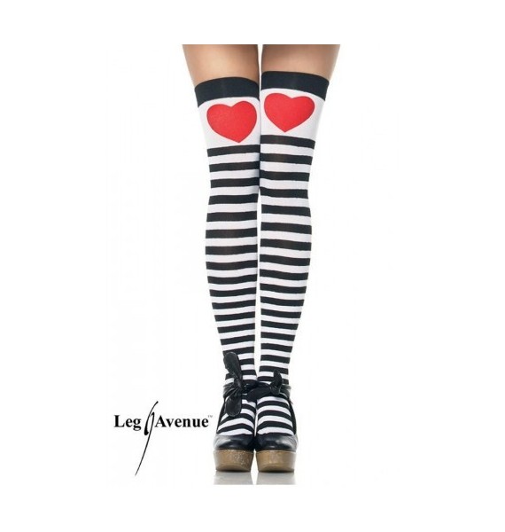 Calze del Cuore BN  Leg Avenue
