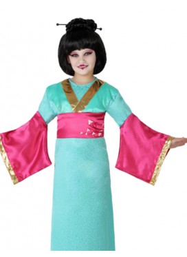 Costume Geisha Turchese