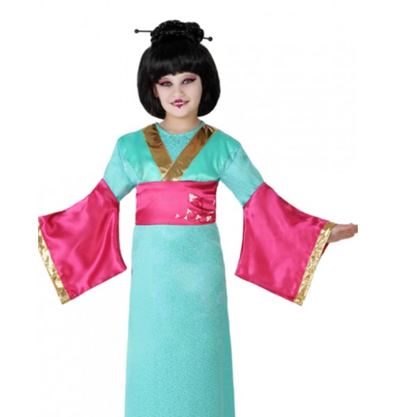 Costume Geisha Turchese