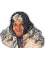 Parrucca Nonna con fazzoletto