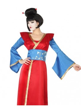 Costume Geisha Turchese