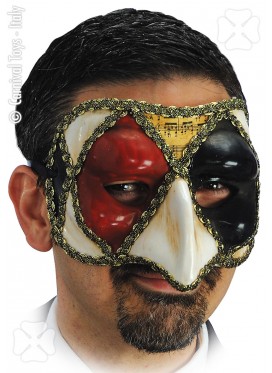 Maschera Mezzo Viso in Cartapesta