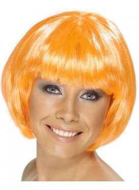 Caschetto Arancione con Frangia