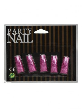 Party Nails Fucsia