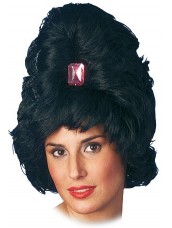 Parrucca Nera con Diamante